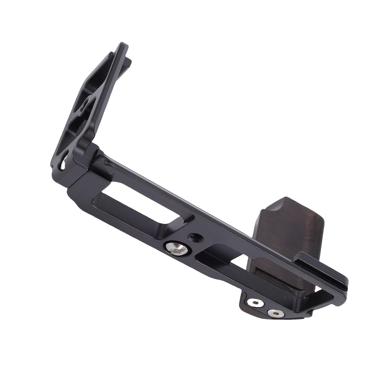 Supporto Impugnatura Fotocamera a L con Manico in Legno Vintage Base in