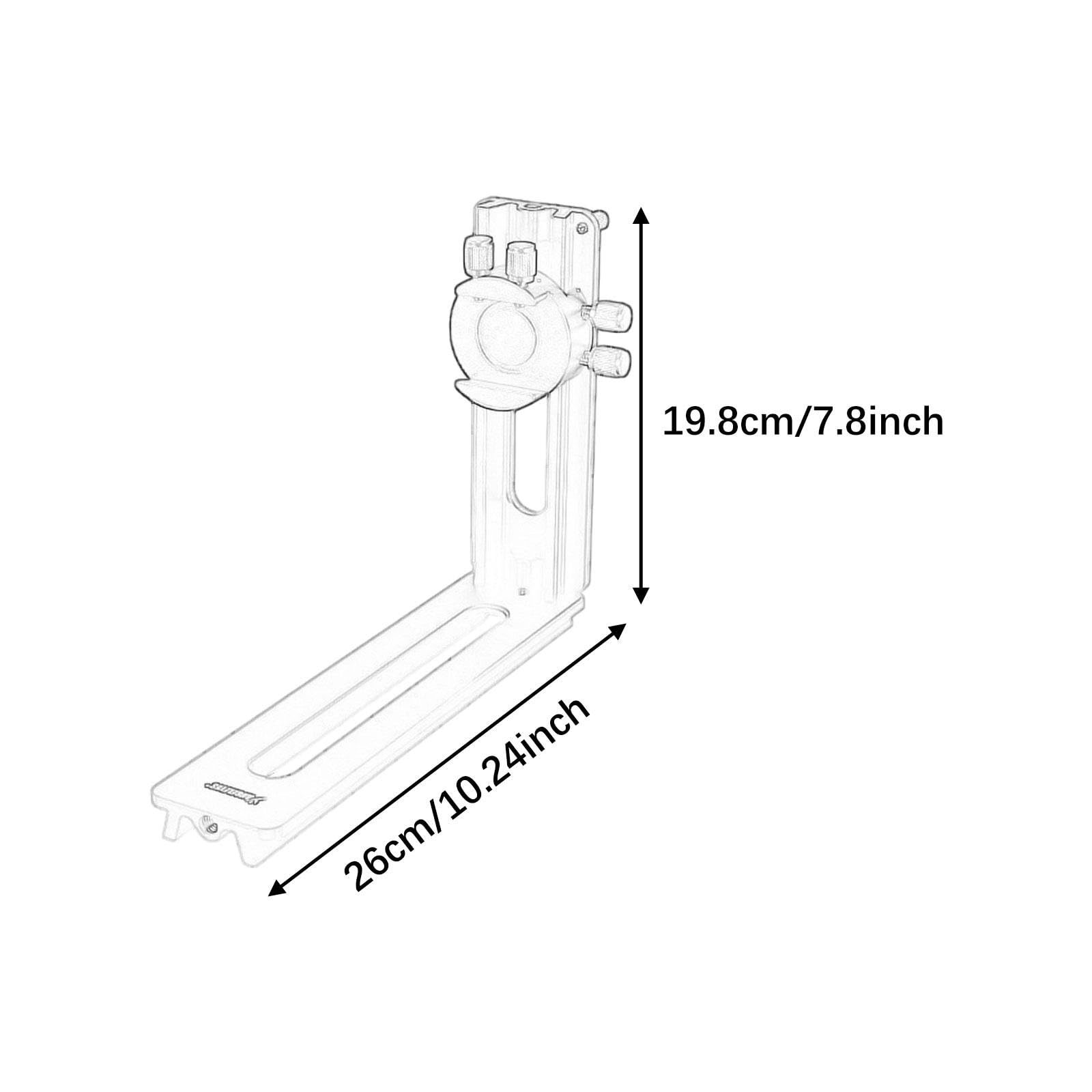 Staffa a L per montaggio fotocamera piastra a sgancio rapido verticale orizzontale per treppiedi videocamera AZGTIX AZGTI rosso