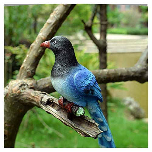 Outdoor Statue Garden Sculpture Garden Ornament Outdoor Parrot Resin Wall-Mounted Simulation Animal Sculpture Statue Ornament (Color : C) Gift #TOP10