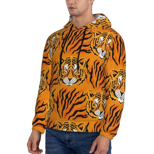 Hoodies for Men - Tiger Long Sleeve Men's Hoodies & Sweatshirts Pullover Clothing Clothes3