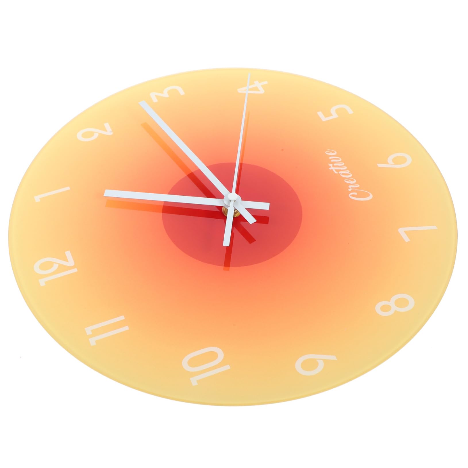 Horloge murale moderne design coucher de soleil silencieuse salon