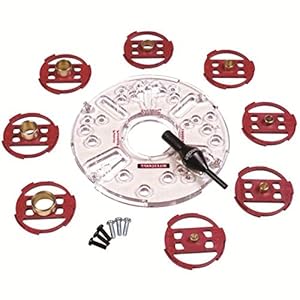 Milescraft 1201 Basisplaat/Bushing Set voor Routers Medium