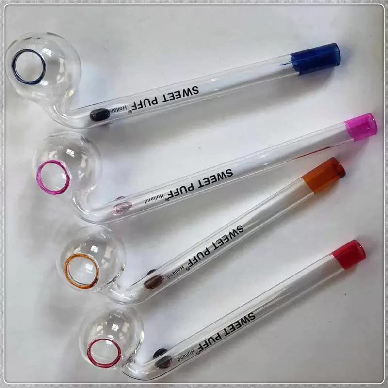 ParaCity 10PCS Farbe hoch Borosilikatglas Rohr Kieselgel Rohr Glasarmaturen Rauch Wasserpfeife Öl Topf – Bild 4