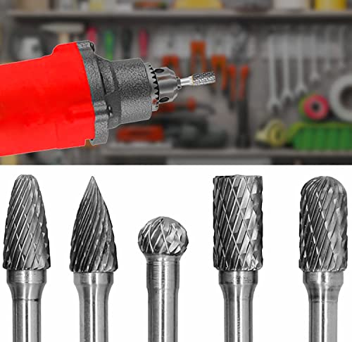 Set de 5 Fresas Rotativas de Carburo Doble Corte miniatura 3