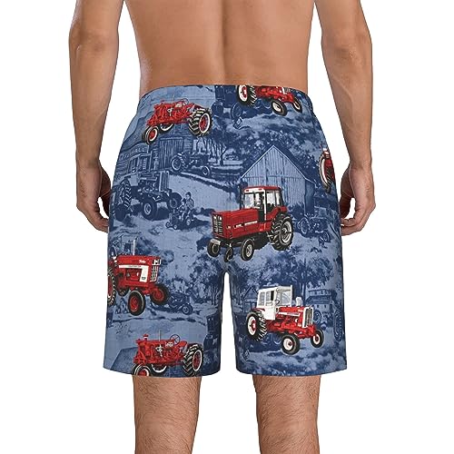 Mens Swim Trunks Tractor Beach Trunks Quick Dry Swim Shorts Swimwear Bathing Suits3