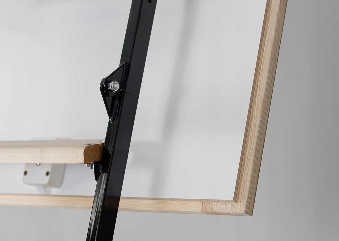 Oman Escalier Escamotable Mini Termo 90x70cm, Échelle de Meunier pour Grenier et Combles, Trappe Isolée Thermiquement, Gain de Place, Structure en Acier Stable, Pro
