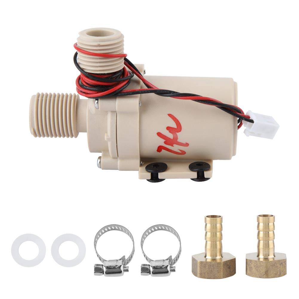 Walfront 24V 8L/min Hot Water Circulation Pump Low Noise Brushless Motor  Solar Hot/Cooling Water Pump 3 Meter, Various Pumps And Accessories -  Amazon.com