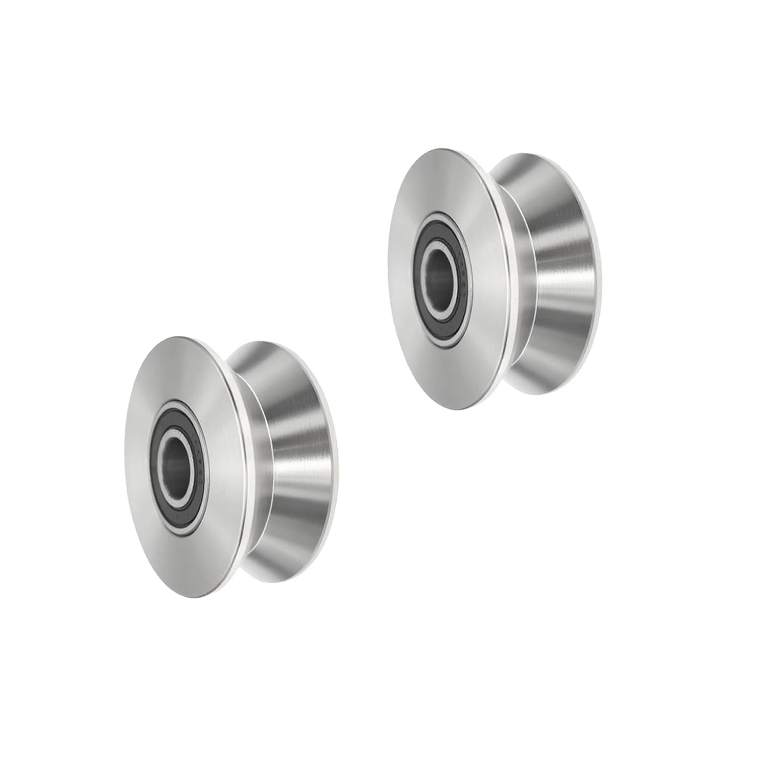 Sliding Gate Wheel Stainless Steel V Groove Wheel Heavy Duty Conveyor Rollers Industrial Caster Ball Bearing Pulley Rolling Gate Hardware Kit for Garage Door Machinery