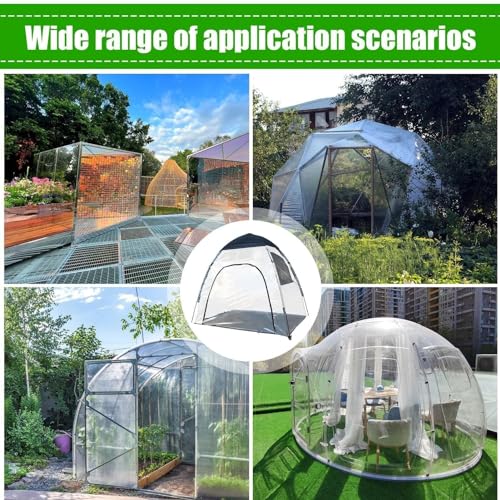 Carpa Burbuja Transparente PVC 180x130x160cm Para Camping miniatura 4