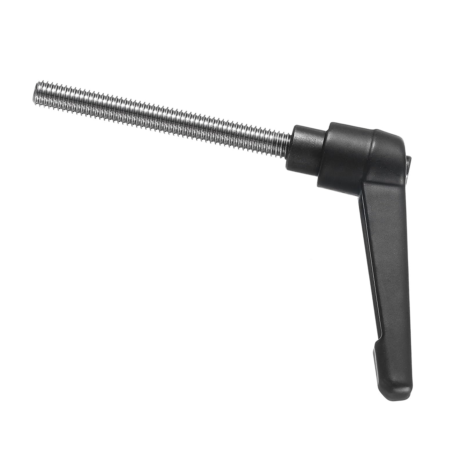 QUARKZMAN 2 manopole regolabili M6 x 55 mm, metriche 304, in acciaio inox maschio, con leva di bloccaggio, colore nero
