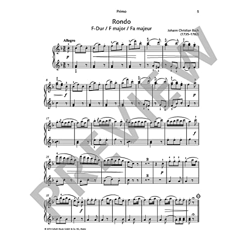 Piano Duets (50 pièces célèbres arrangées par