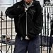 Kelxjia Zip Up Hoodies Y2k Jacket Graphic Gothic Jackets Grunge Cross Hoodie Baggy Streetwear Emo Sweater Aesthetic Clothes(Black1,XL)