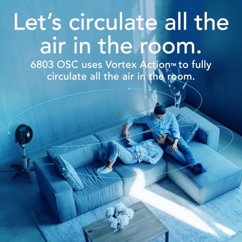 Image of Vornado 6803 OSC Whole Room Pedestal Circulator with Oscillation, Included Remote, 35-44 inch Adjustable Height, Timer, Aromatherapy with Included Scent Pads, 4 Speed Settings, Easy-Clean Removable Grille
