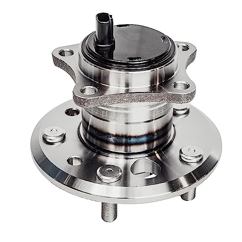 Image of Detroit Axle - 2.4L 4pc Steering Knuckles Kit for 2004 2005 2006 Toyota Camry, 2 Front Steering Knuckles & Wheel Bearing Hubs 2 Rear Wheel Bearing Hubs [Vehicle Built in USA, 4-Wheel ABS] Replacement