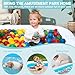 Swimming Pool GooMood Inflatable Pool 71” x 51” x 28” Blow Up Pool, Kids Family Pool for Summer Water Party, BPA-Free Above Ground Blow Up Kiddie Pool Ball/Sand Pit, Outdoor, Garden, Backyard