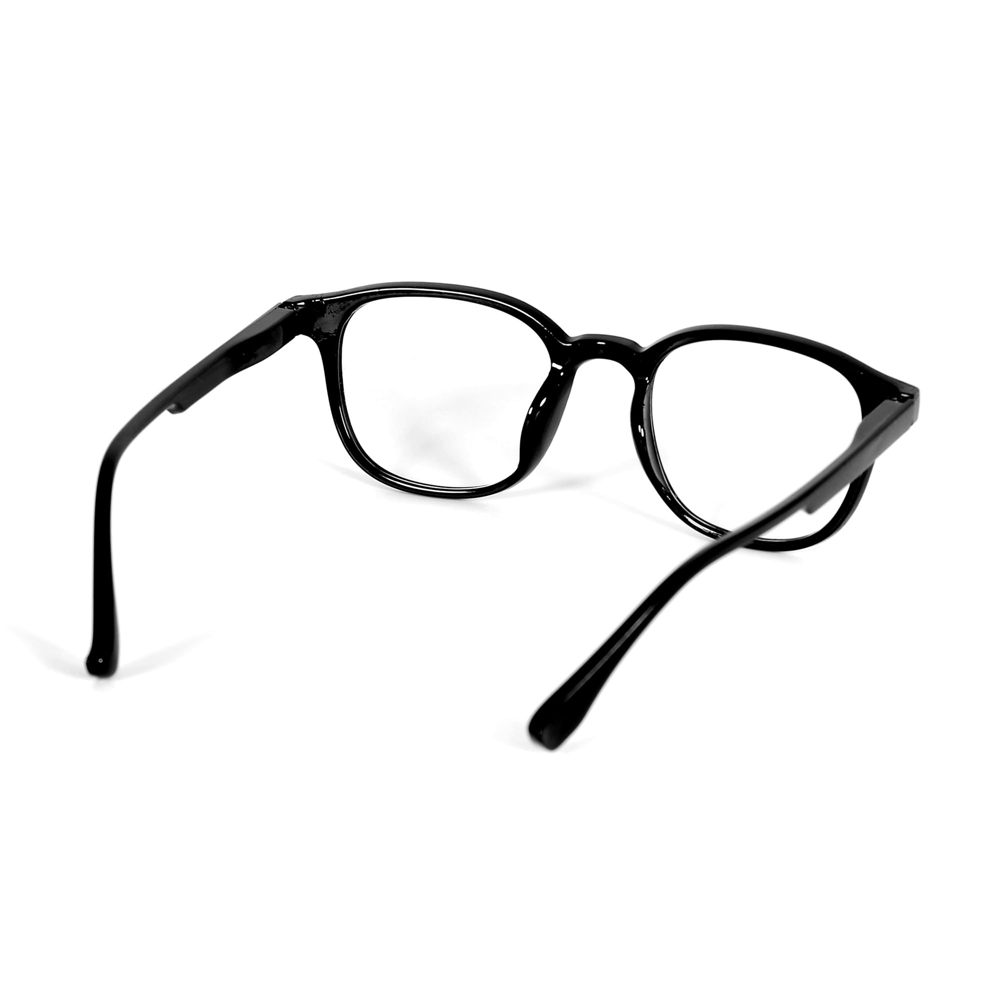 BLNK | P550 Round Zero Power Blue Cut Computer Glasses for Eye Protection | Blue Light Blocking, Anti Glare & Anti Reflective ARC Lens | UV Protection | Lightweight Flexible TR90 Frame | Black Frame-image-29