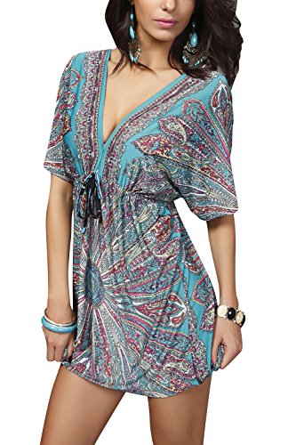 YAOMEI Vestiti Estivi da Donna Casual, Maniche