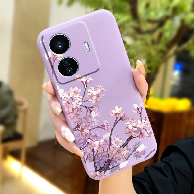 Back Cover Lens package Lulumi Phone Case for VIVO S15E/T1 5G Global, Skin-friendly feel cute protective case Skin feel silicone soft shell Anti-fall Lens bump protection cat phone case, 10