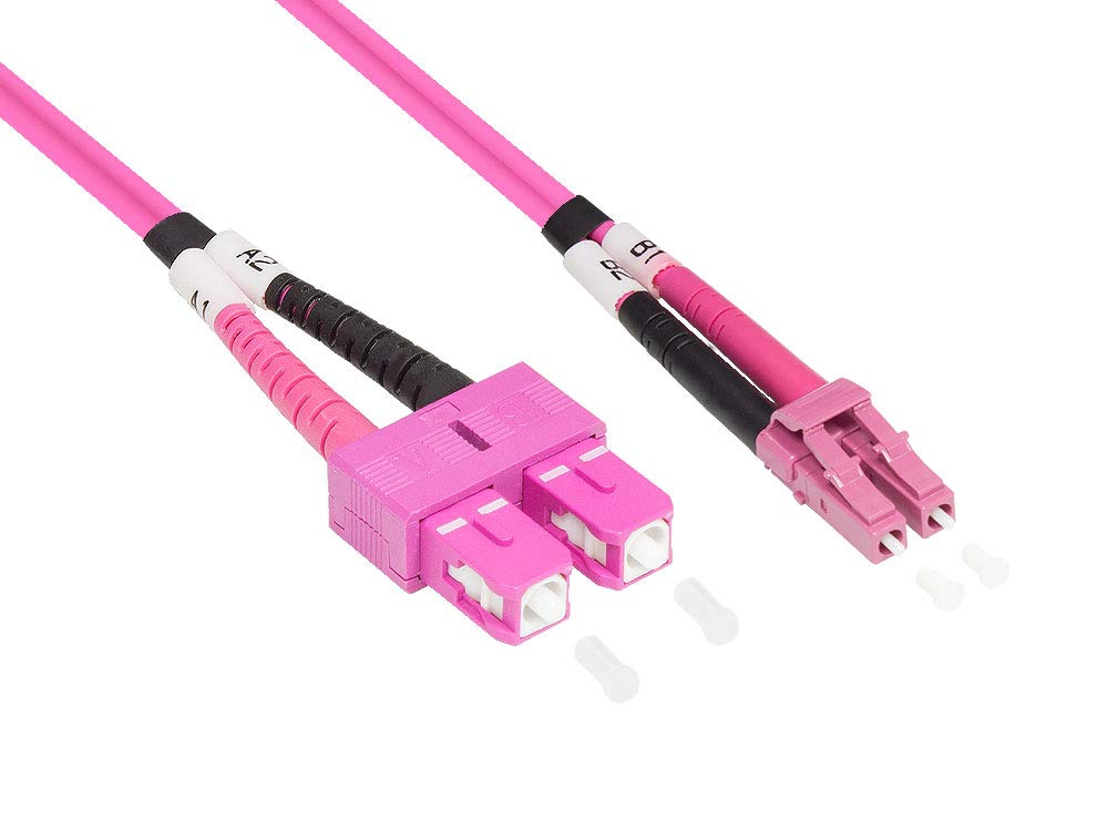 Patchkabel LWL Duplex OM4 (Multimode, 50/125) LC/SC, 3m, Good Connections®