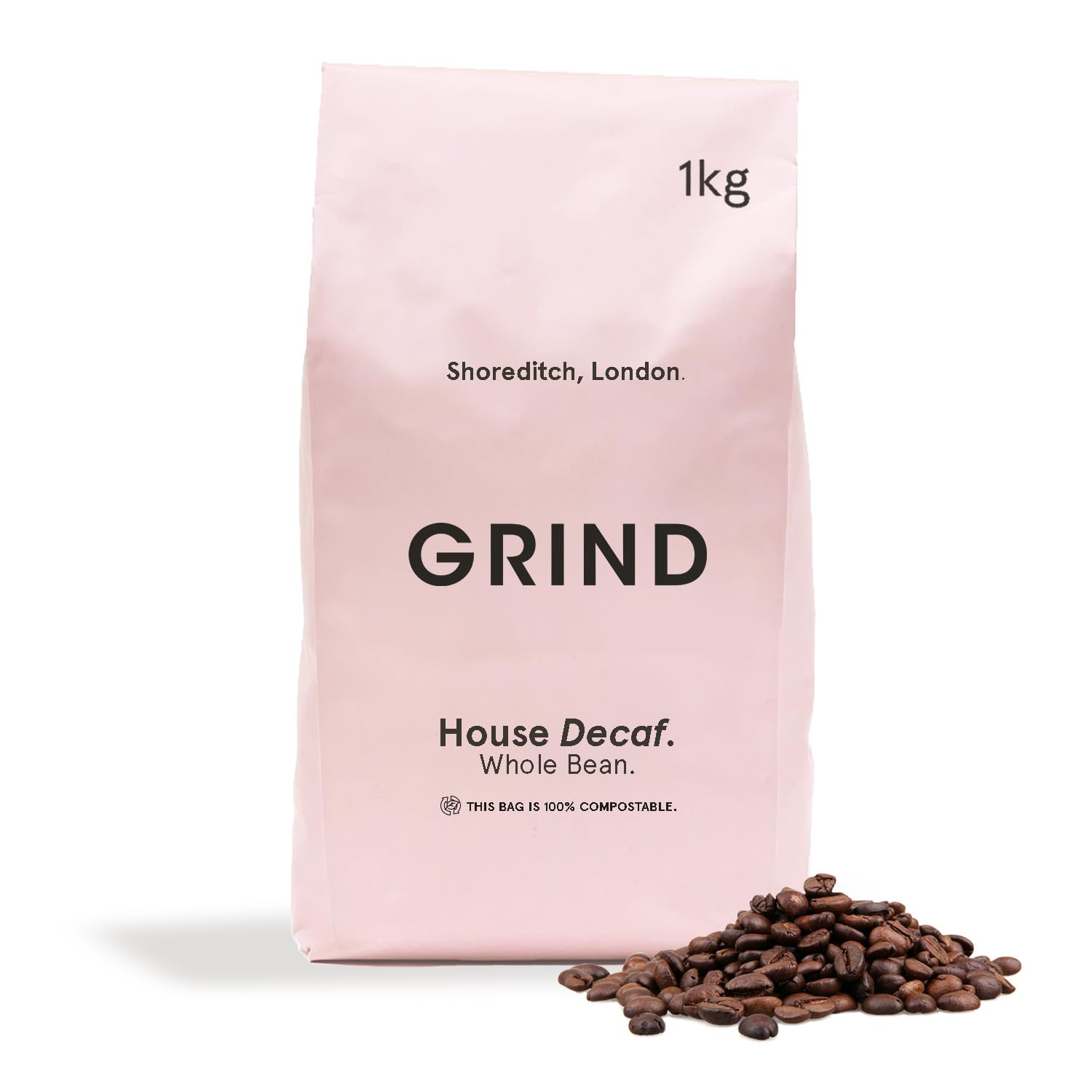 Decaf House Blend Specialty Coffee Beans – 1kg Bag – Natural Decaffeination Process – Medium Roast – Suitable for All Coffee Machines – 100% Arabica – Barista Quality – Freshly Roasted in UK
