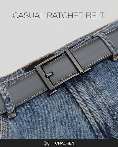 Image of CHAOREN Leather Ratchet Belt Men - Mens Belts Casual Accessories for Every Occasion (35mm)