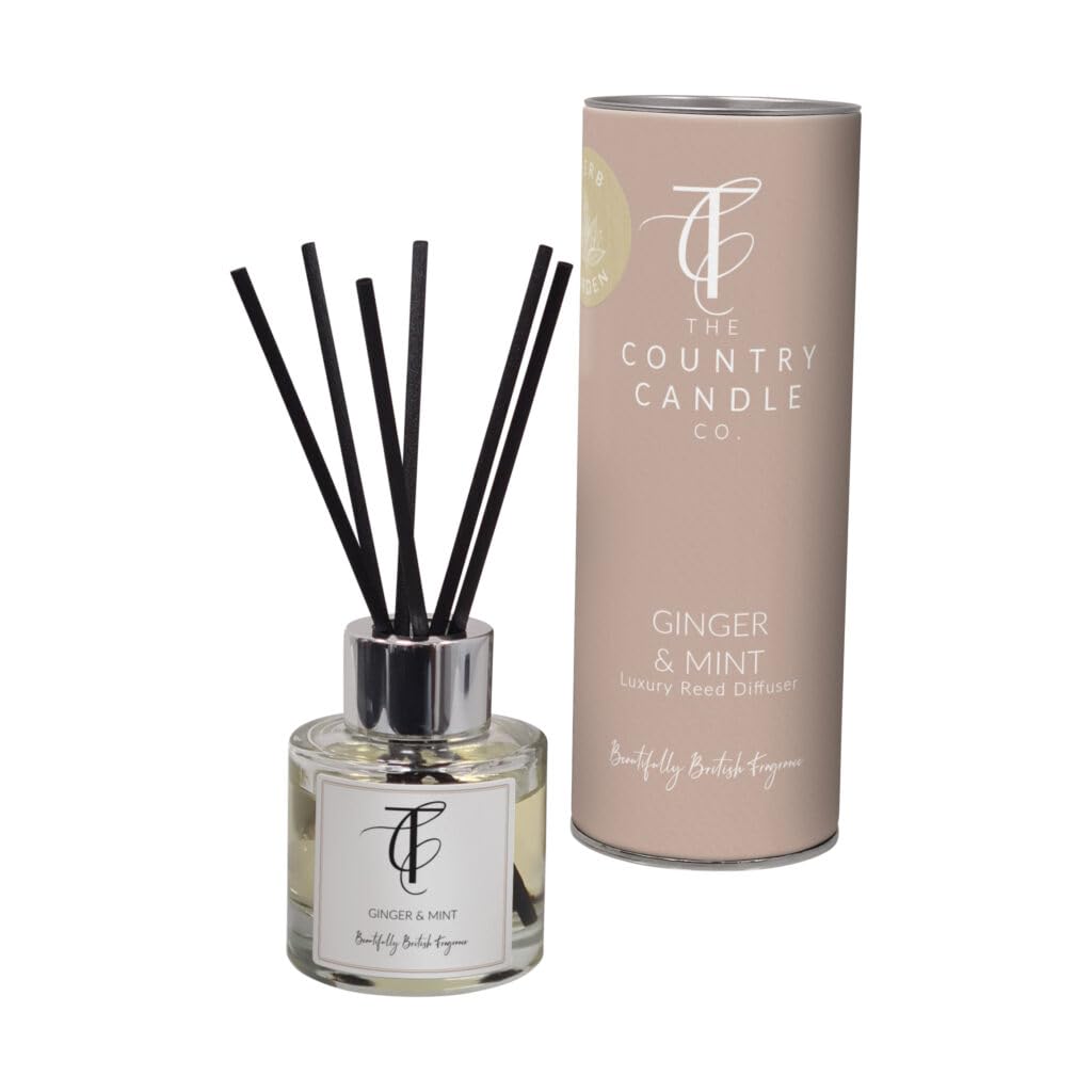 The Country Candle Co Pastels Range Reed Diffuser - Ginger & Mint