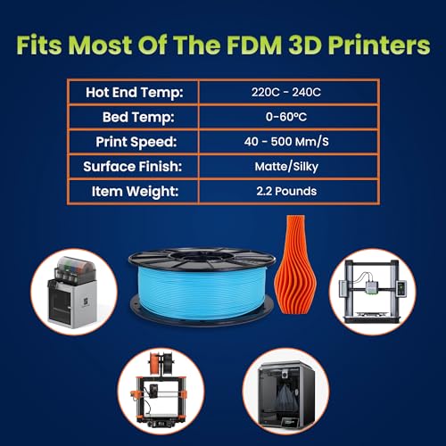 Image of 3D-Fuel Tough Pro PLA+ Filament for 3D Printing, Made in, Electric Blue