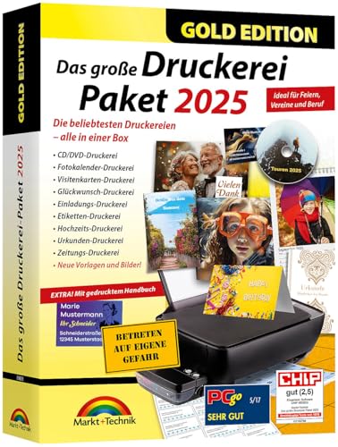 Markt + Technik Das große Druckereipaket 2025 - Gold Edition (Druckerpapier)