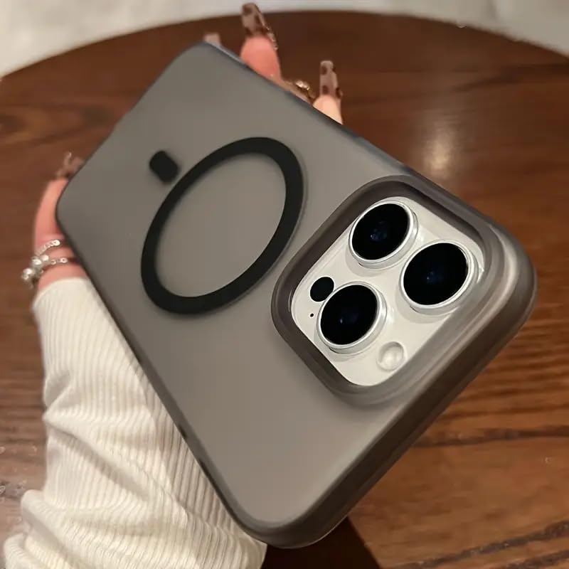 Image of COVERLY Luxury Paper Thin Case Cover for iPhone 12 Pro | Matte Finish | Compatible with magsafe | (Black, iPhone 12 Pro)