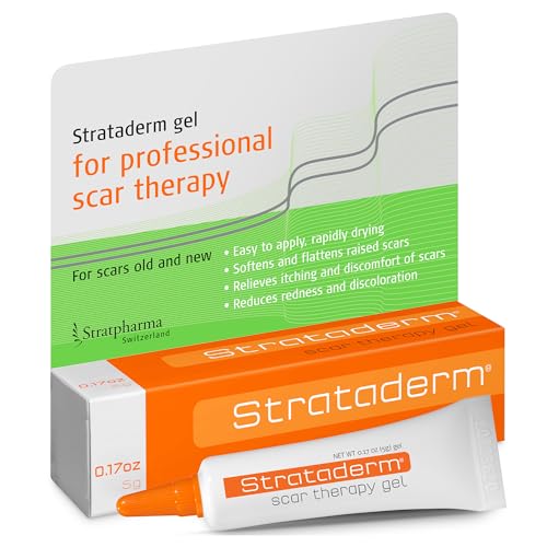 Strataderm Professional Scar Therapy Gel | Old and New Scars from General Surgery Trauma Wounds Burns Bites Acne & Skin Disease | Reduces Redness Discoloration Discomfort & Itch | 5g (0.17oz)