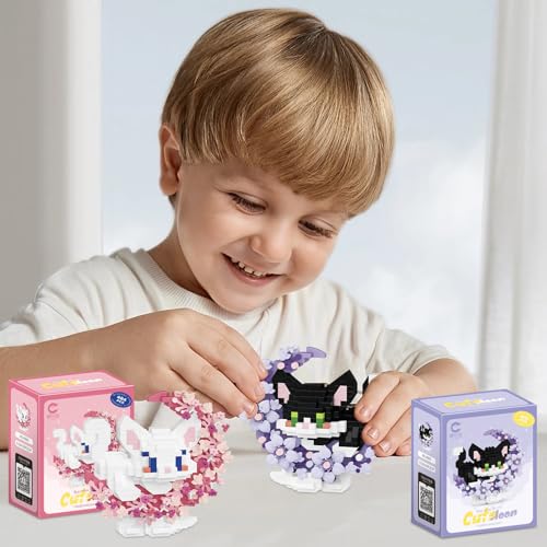 ARONRAVE Mi-niTier-Baukasten-Set Bausteine Spielzeug Kit Tiere Figuren Klemmbausteine Mini-Tier-Baukasten-Set Mini Bricks Bauen Bauklötze Bausteine