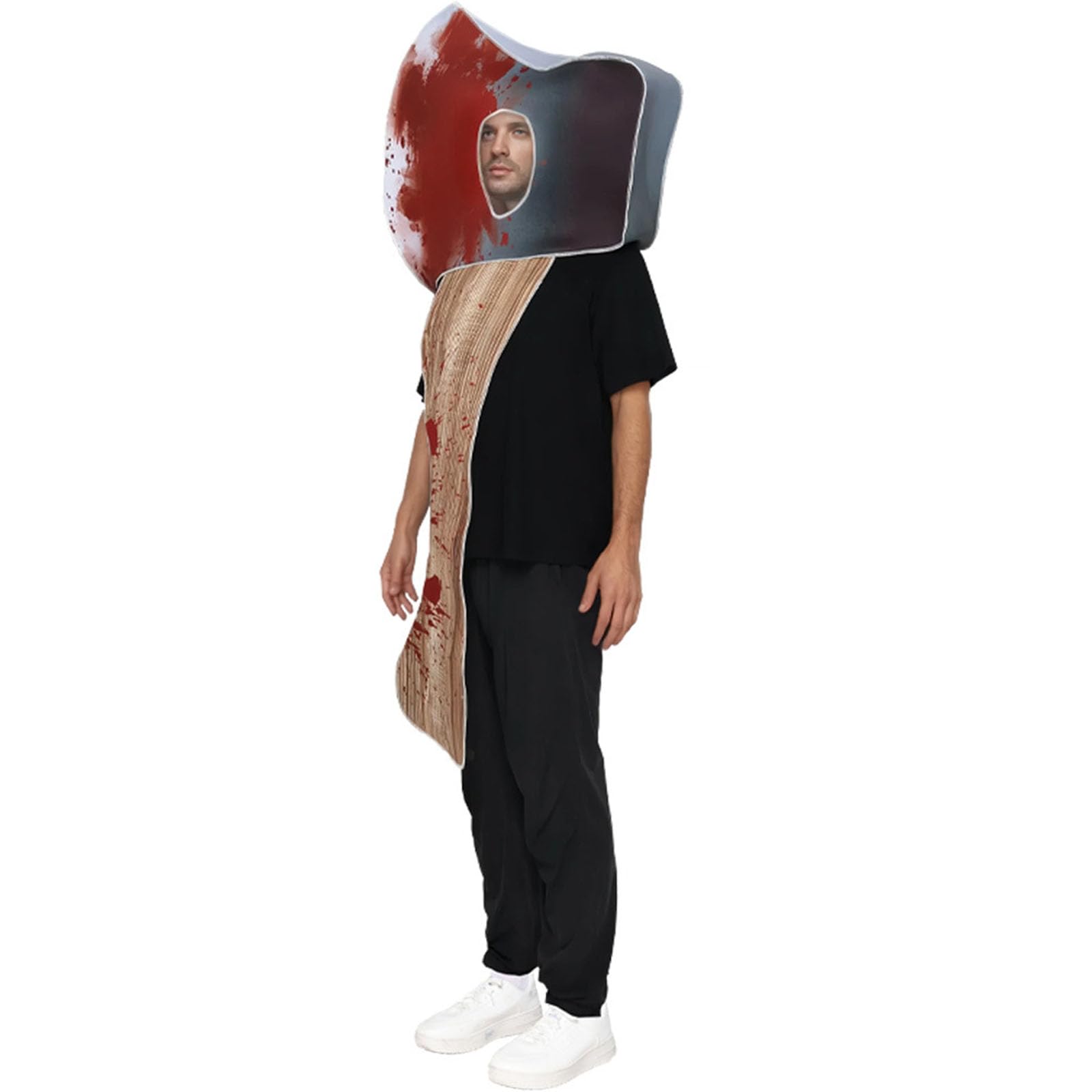 Jazuaiao Bloody Hatchets Halloween Costume for Adults, Composite Sponge Horror Party Attire for Stage Shows Group Funny Parody Horror Costume