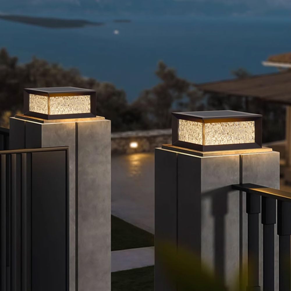 Farolas Exteriores, Tapas para farolas Exteriores de 11,42 Pulgadas, iluminación LED para farolas Exteriores y Luces de terraza.