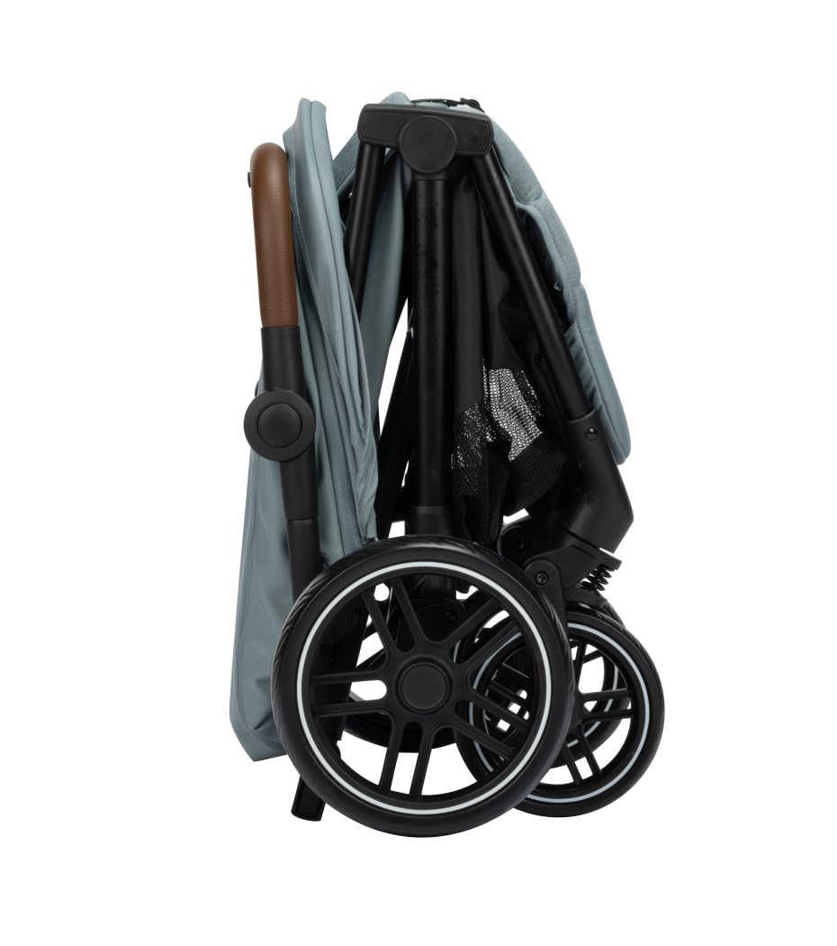 Bebeconfort Indra, Silla paseo bebe, 0-4 años (22 kg), Silla paseo plegable rápido y automático, Suspensión integrada, Posición de reclinación total, Compatible con silla de coche, Mineral Blue