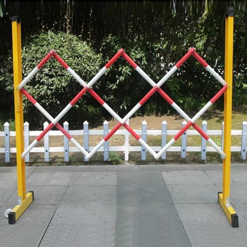 Barrière de Circulation rétractable et Portable - Portail métallique Extensible pour Le contrôle d'accès aux allées, Blocage Rapide des entrées, barrière de sécurité dura