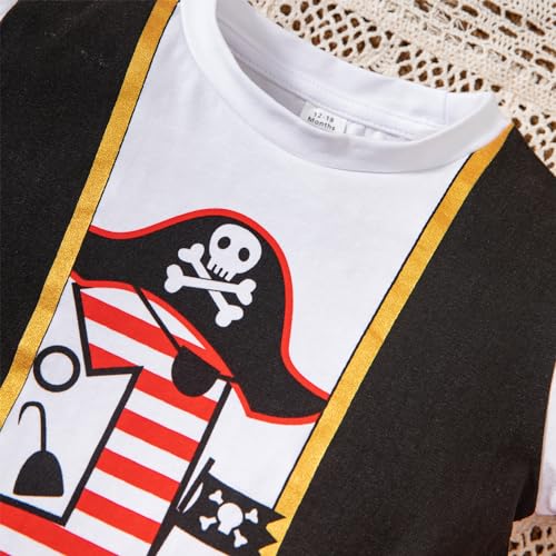 LATOBREATH Baby Boy First Birthday Outfit One Year Old Clothes Circus Pirates Pant sets Party Funny2