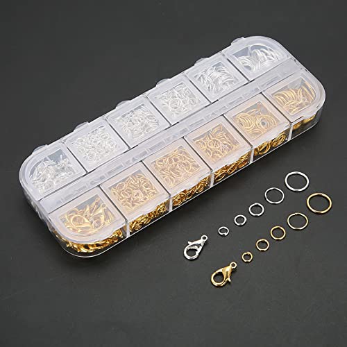Reviews de Herramientas para hacer bisutería al mejor precio. 48 DIY Kit de Fabricación de Joyas, Conjunto De Anillo De Salto AleacióN De Zinc Mixto Anillos De Salto Broche De Langosta Resultados De La JoyeríA herramientas de Reparación(No...