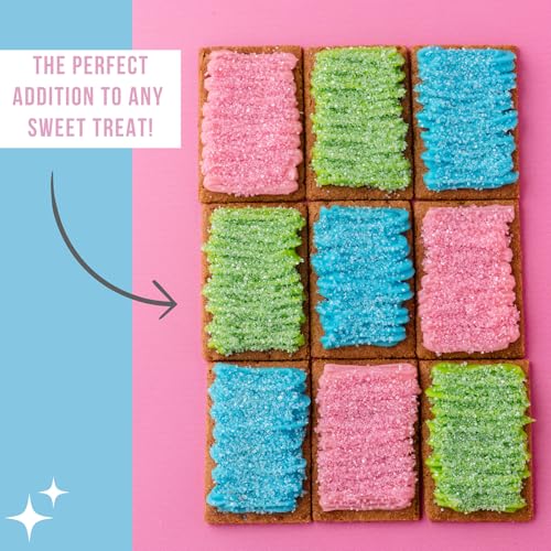 Image of Sweets Indeed Sprinkles, 4 Pack, Edible Sprinkle Mix, Perfect for Cake Decorations, Baking, Ice Cream, Cookies, Cupcake Topper (Pastel Sugar)