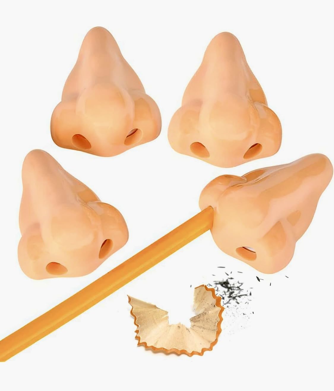 Funiverse Bulk 50 Pack Nose Shaped Pencil Sharpeners