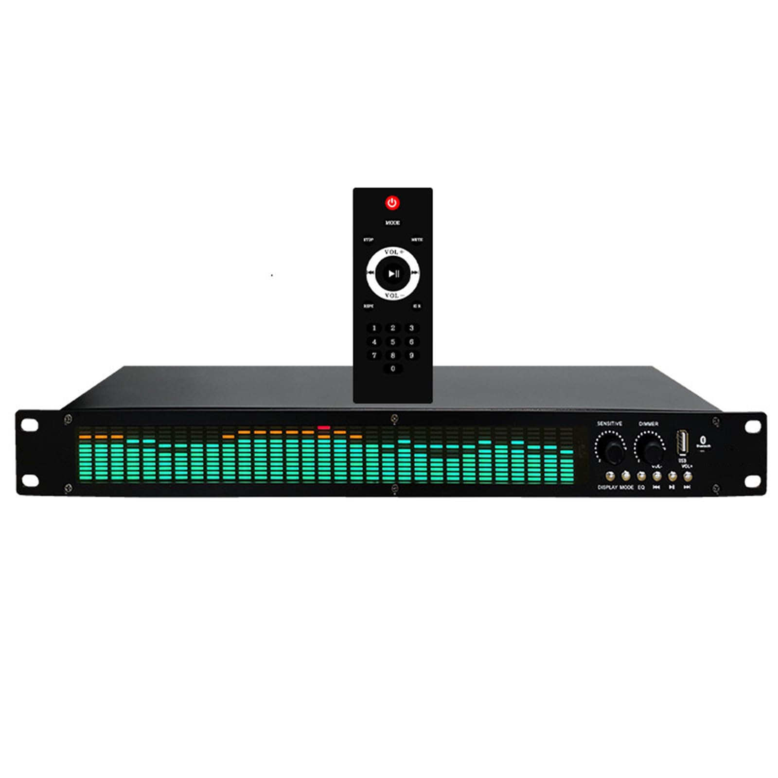 Ecualizador De Grado Pro, Analizador De Espectro De 31 Bandas, BT 5.2, Interfaz USB con Decodificación Sin Pérdidas, Sensibilidad Y Brillo Ajustables, 6 Efectos De Sonido A