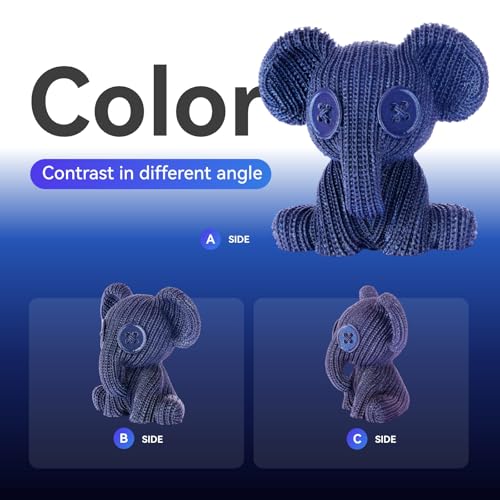Image of Chitu Systems Conjure PLA Filament, Burnt Titanium 2KG Spool (4.4lbs), Color Changeable 3D Printer Filament, Chameleon Changing Colors with Light, Blue Shiny Galaxy Blue /Green /Purple /Gold