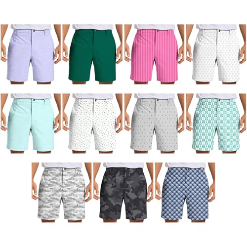 Shorts de golf imprimé serpent coloré : la performance d'un tissu stretch unique
