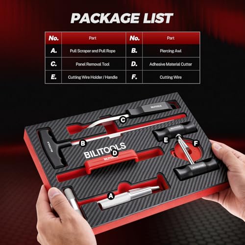 BILITOOLS 7PCS Windshield Removal Tool Kit