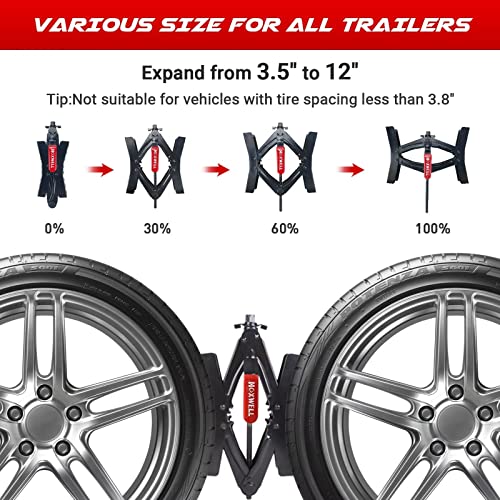 HOXWELL RV Camper Chocks Wheel X Stabilizer For Travel