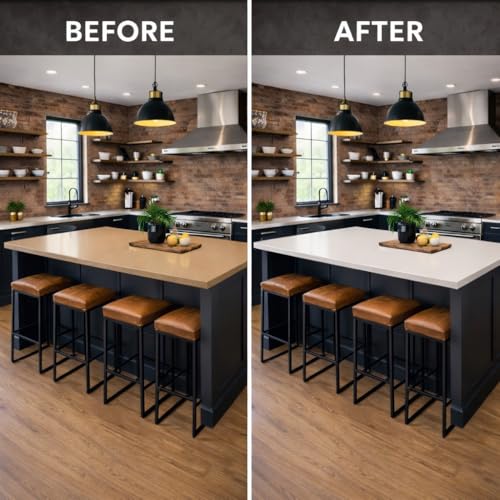 Image of Giani Easy Epoxy Quartz Countertop Paint Kit (White Glass)