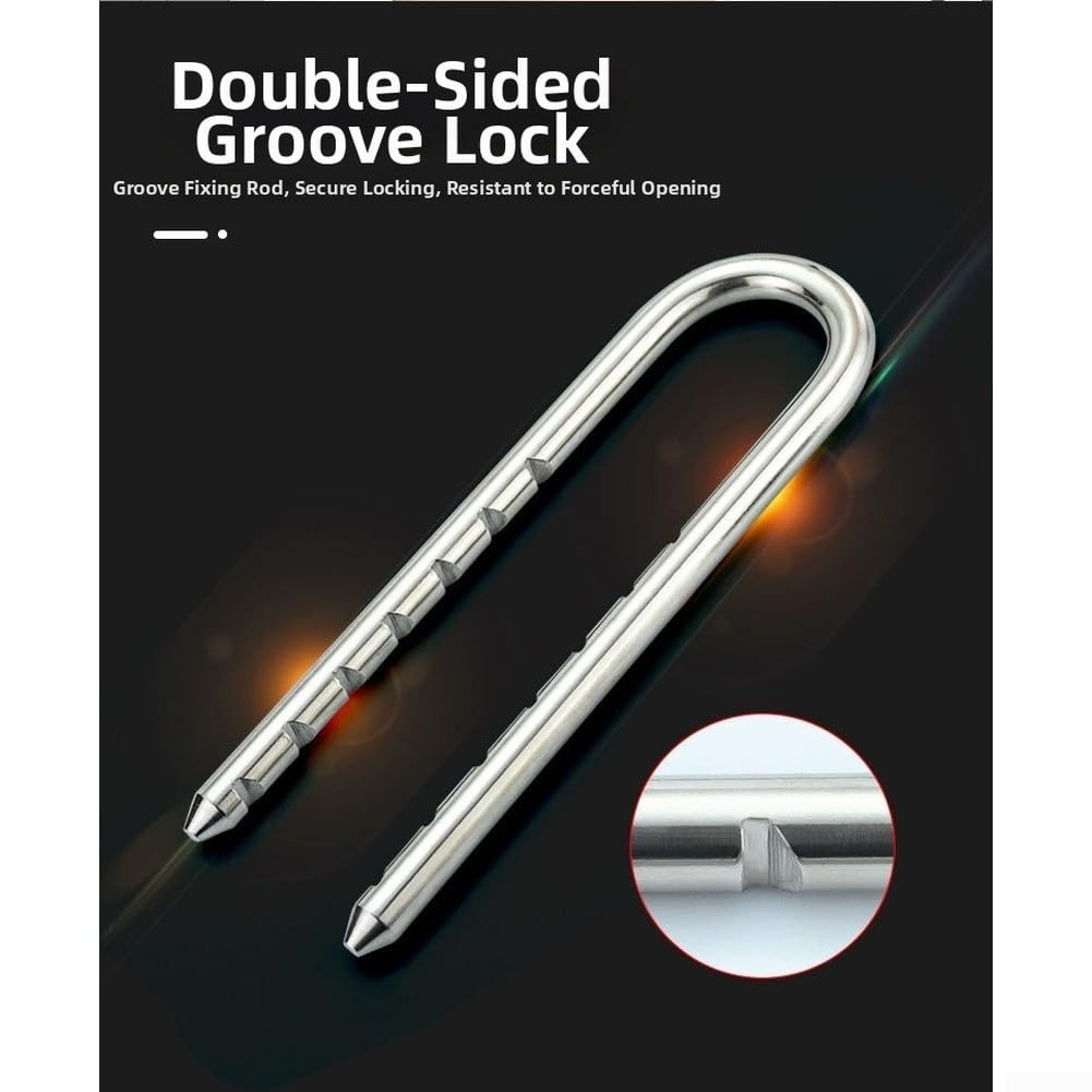 Lucchetto Sicurezza U in Acciaio 304 Antiruggine Lucchetto Sicurezza(70mm-300)