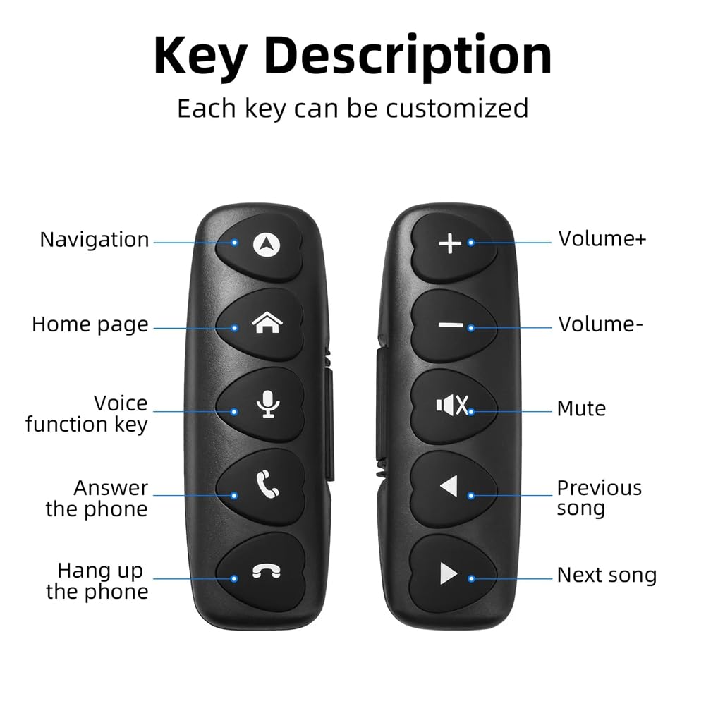 Universale Bluetooth10 Multifunzione Wireless Volante Android per Autoradio DVD Multimedia