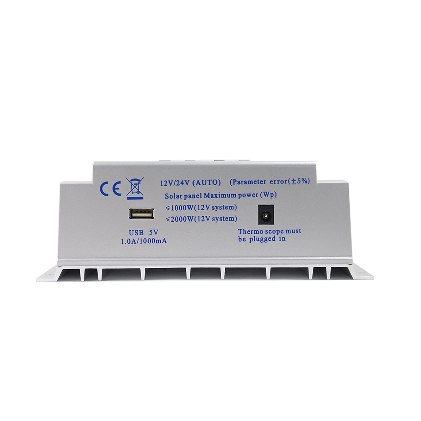 Controlador de carga solar, 8 0A MPPT Controlador de carga solar 1 2V 24V Regulador 80A for una entrada máxima 48V con control luz y temporizador USB
