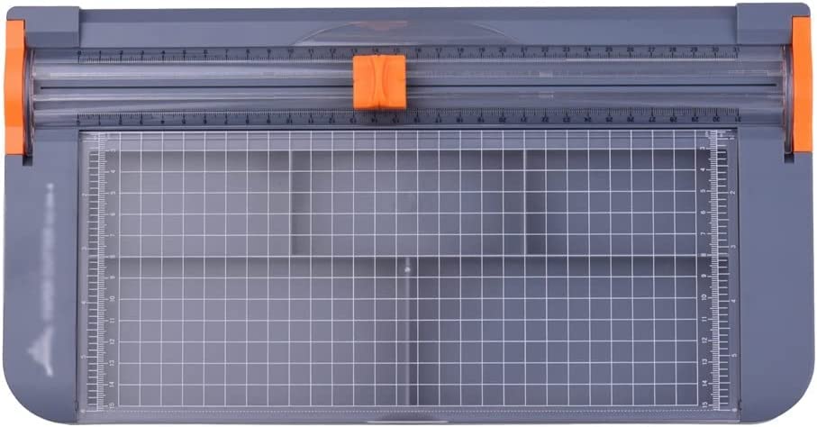 Papierschneider, Papiertrimmer, Aktenvernichter, multifunktionale Aufbewahrungsbox, A4-Papierschneider, 31 cm Schnittlänge für Bastelpapier, Fotos