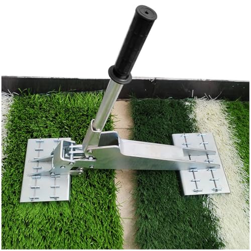 Herramienta de agarre para extracción de césped, ensanchador de costura de dientes de acero para paisajismo comercial, perfecto para instalación y reparación de césped, herramienta de agarre de césped